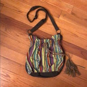 Tribal print hobo bag